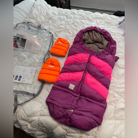 7am Enfant blanket 212 chevron 0 months - 4T & gloves